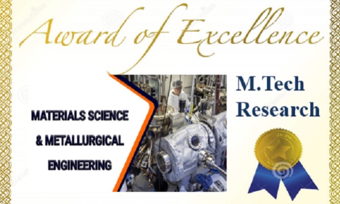 Best PG Thesis Award – Materials Science and Metallurgical Engineering